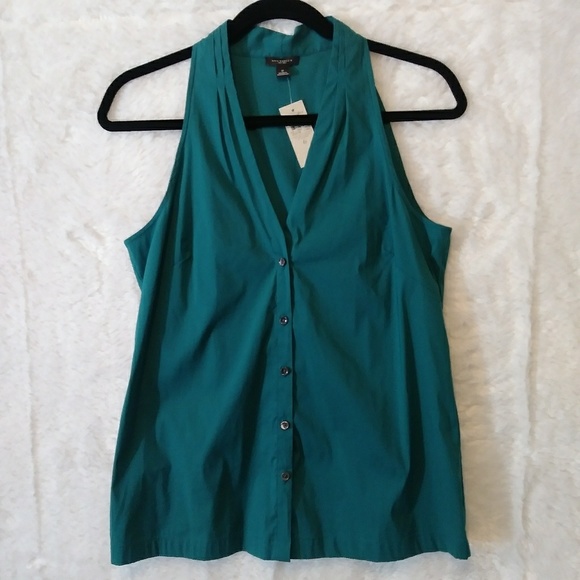 Ann Taylor Tops - NWT Ann Taylor Sleeveless Buttondown